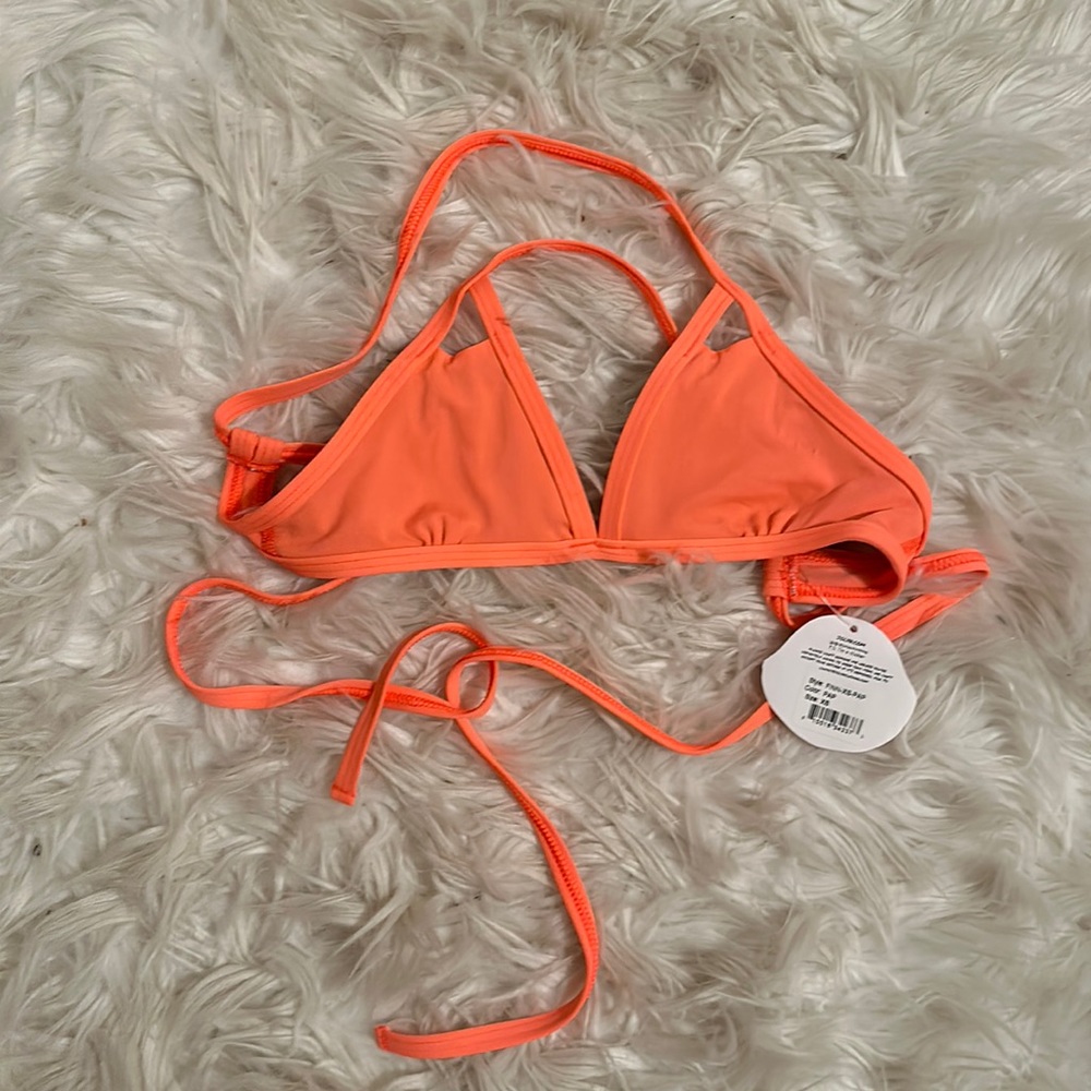 NWT JOLYN Swim Finn Tie-Back Top Size XS Papaya